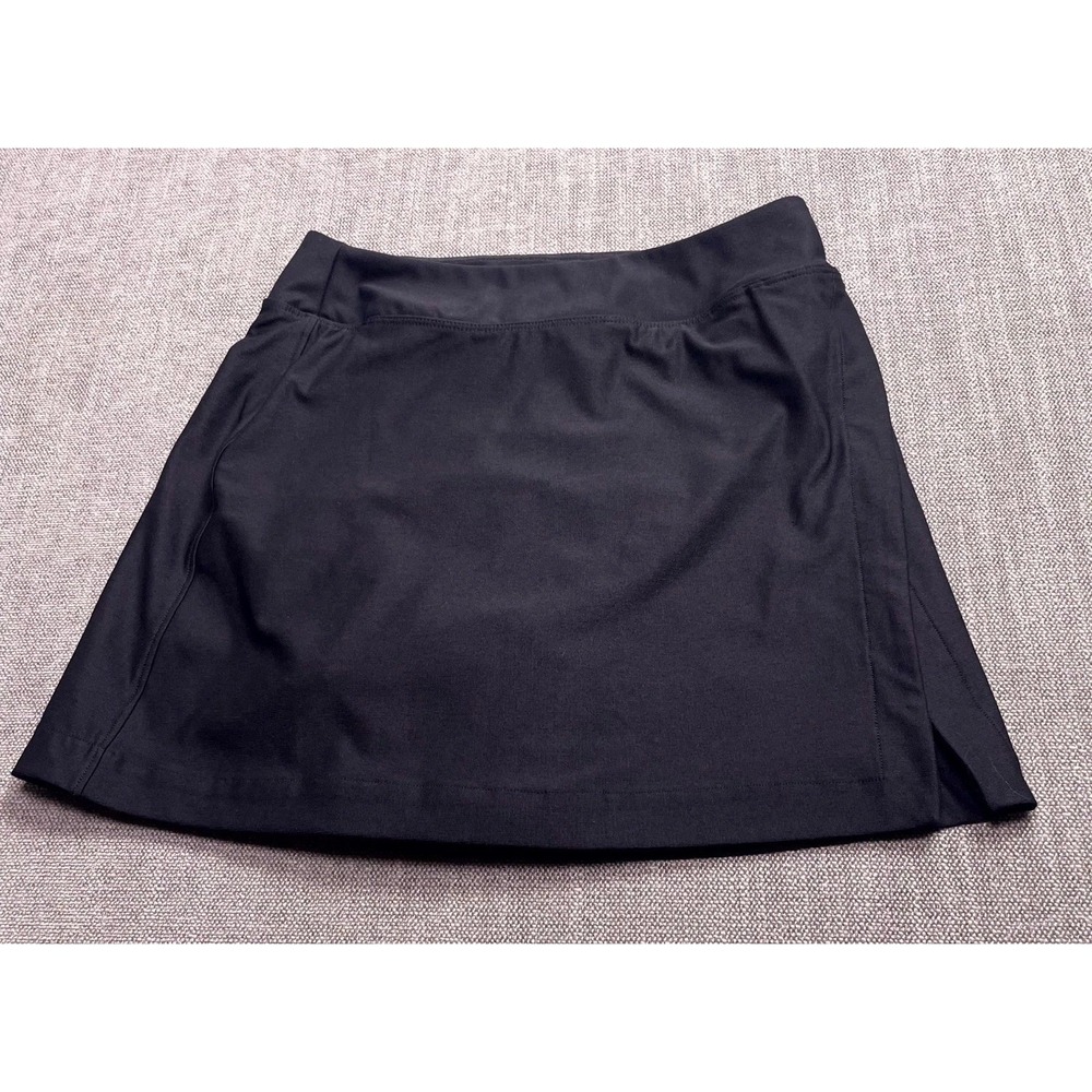 Outdoor Voices Skort Womens Small Black Stretch Side Slit Summer Built in Brief